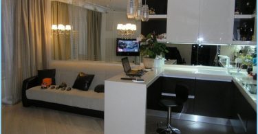 Tervezés nappali 30, 40 m² es, konyha fotók
